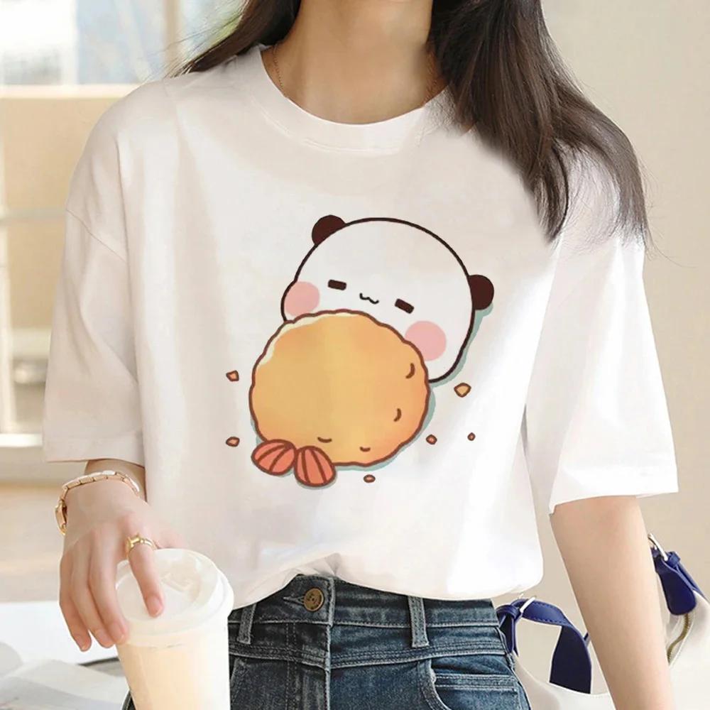 Cute Bear LOVE Unisex T Shirt Women Bubu Dudu Couple Tops Tee Summer Short Sleeve Tshirts Female Korean Casual Girl T-shirt Camisetas