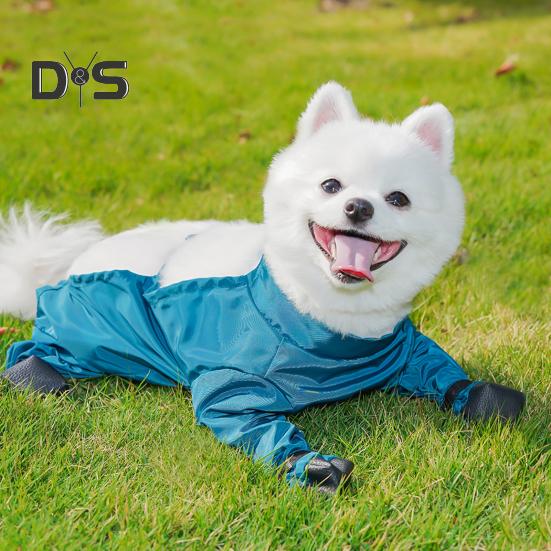 Waterproof Dog Rain Boots Pet Suspender Boots Belly Paw Protector for Small Medium Puppy Rain Snow Pants Dog Leggings for Outdoor Walking