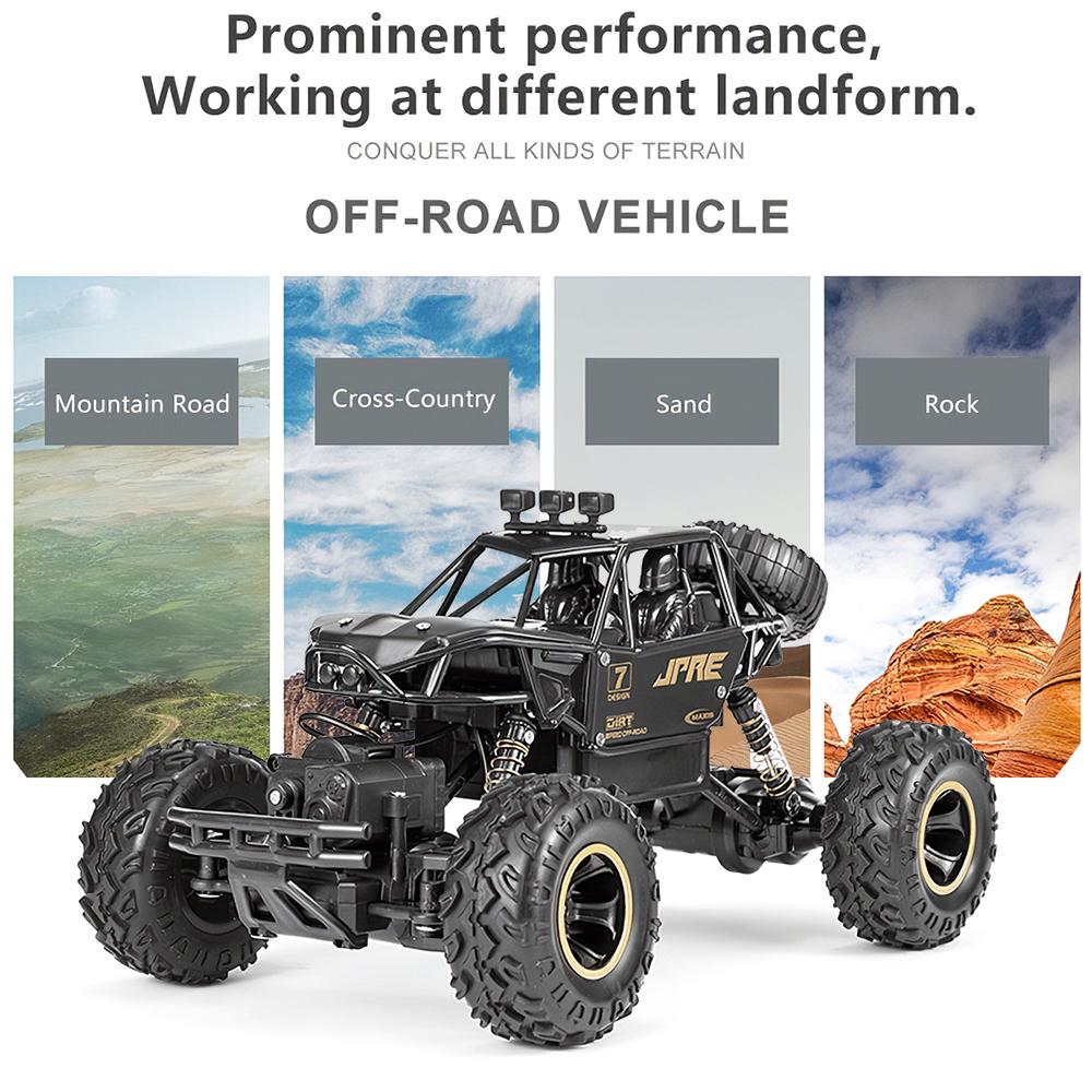 1/16 Off-Road Buggy Alloy RC Car 2.4GHz 4WD 15km/H High Speed Climbling Car
