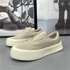 Men's Loafers Ice Silk Breathable Canvas Shoe Outdoor Casual Sneakers Designer Platform Shoes for Men Comfort Walking Lazy Shoes