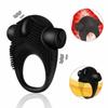 Black   For Men Vibrating  Ring Clitoris Stimulator  Rings