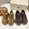 Small Leather Shoes Women'S British Style French Versatile Japanese Thick-Soled Heightened Soft Leather Loafers Single Shoes