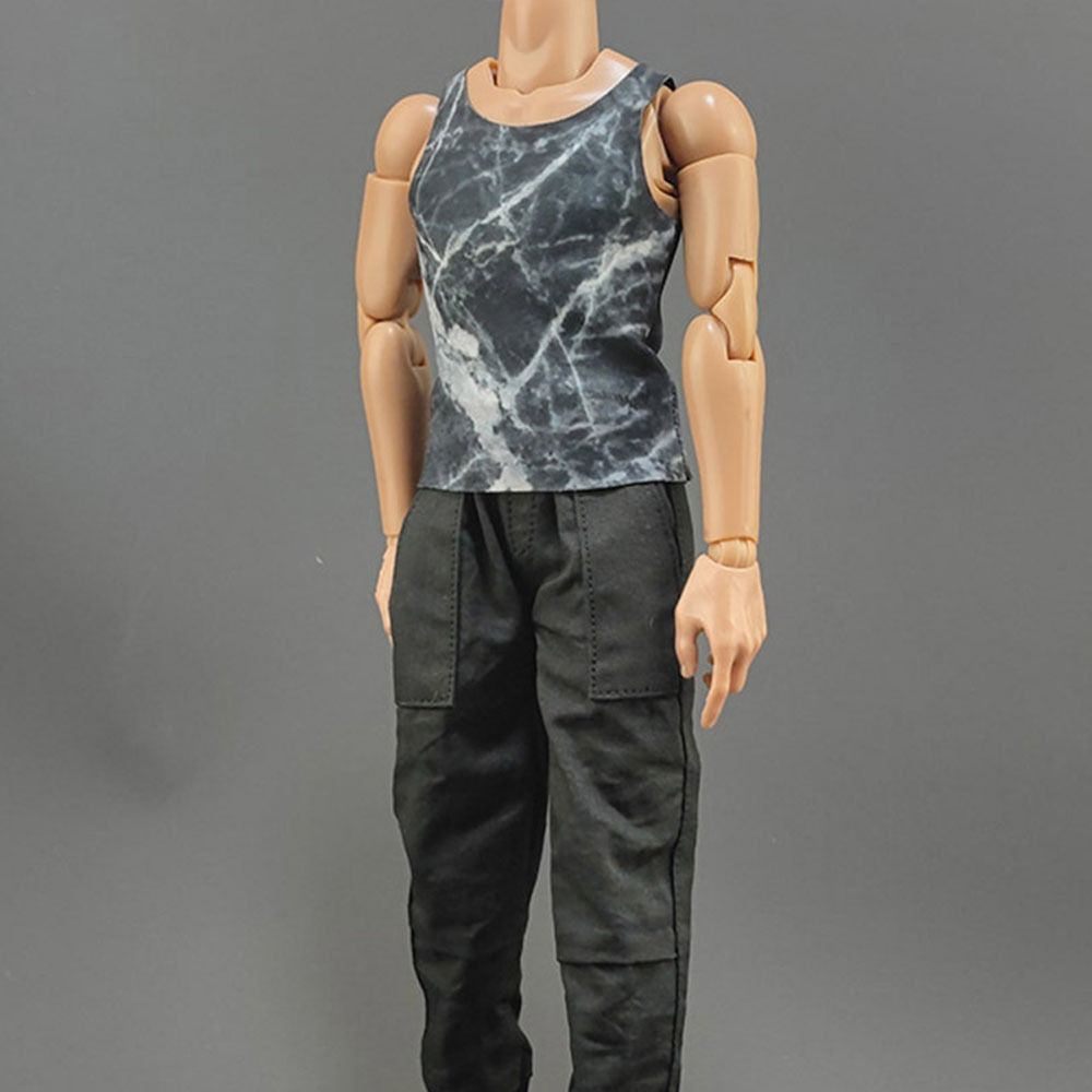 Clothes 1/6 Miniature Clothing Doll Sports Bottom Soldier Figure Accessory Soldier Casual T-shirt