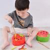 3D Puzzle Baby Wooden Toys Early Childhood Educational Toys Catch Worm Game Color Cognitive