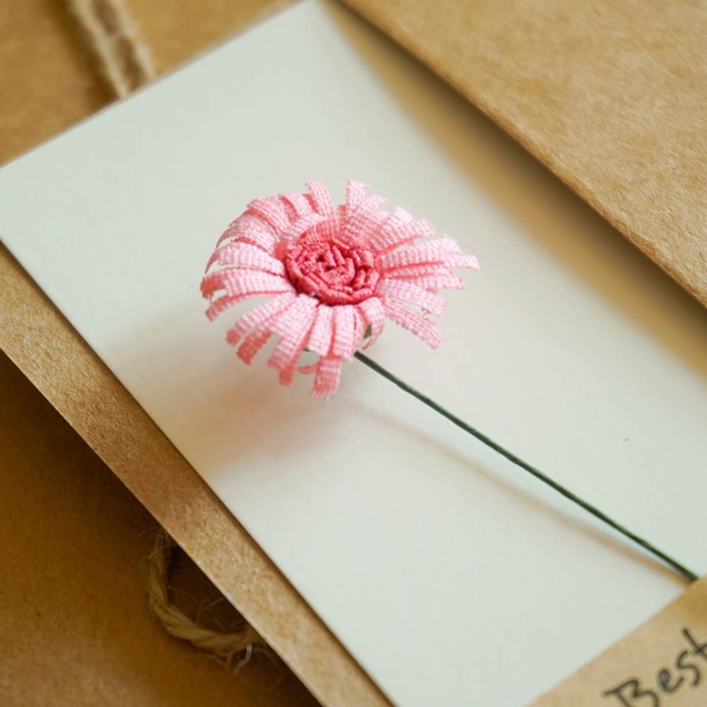 Moin Moin Message Card Cover Sticker String Flower 17 Types Set Letter Day Flower Single Size 17 X 12cm Sunflower Rose Brown Carnation Gypsophila
